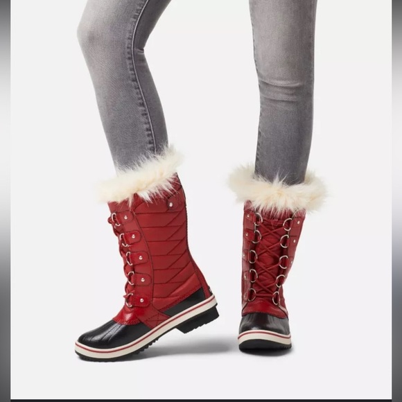 SOREL WOMEN'S TOFINO™ II TALL SNOW BOOT in Red Dahlia size 9.5 New with tags NWT - Picture 1 of 17
